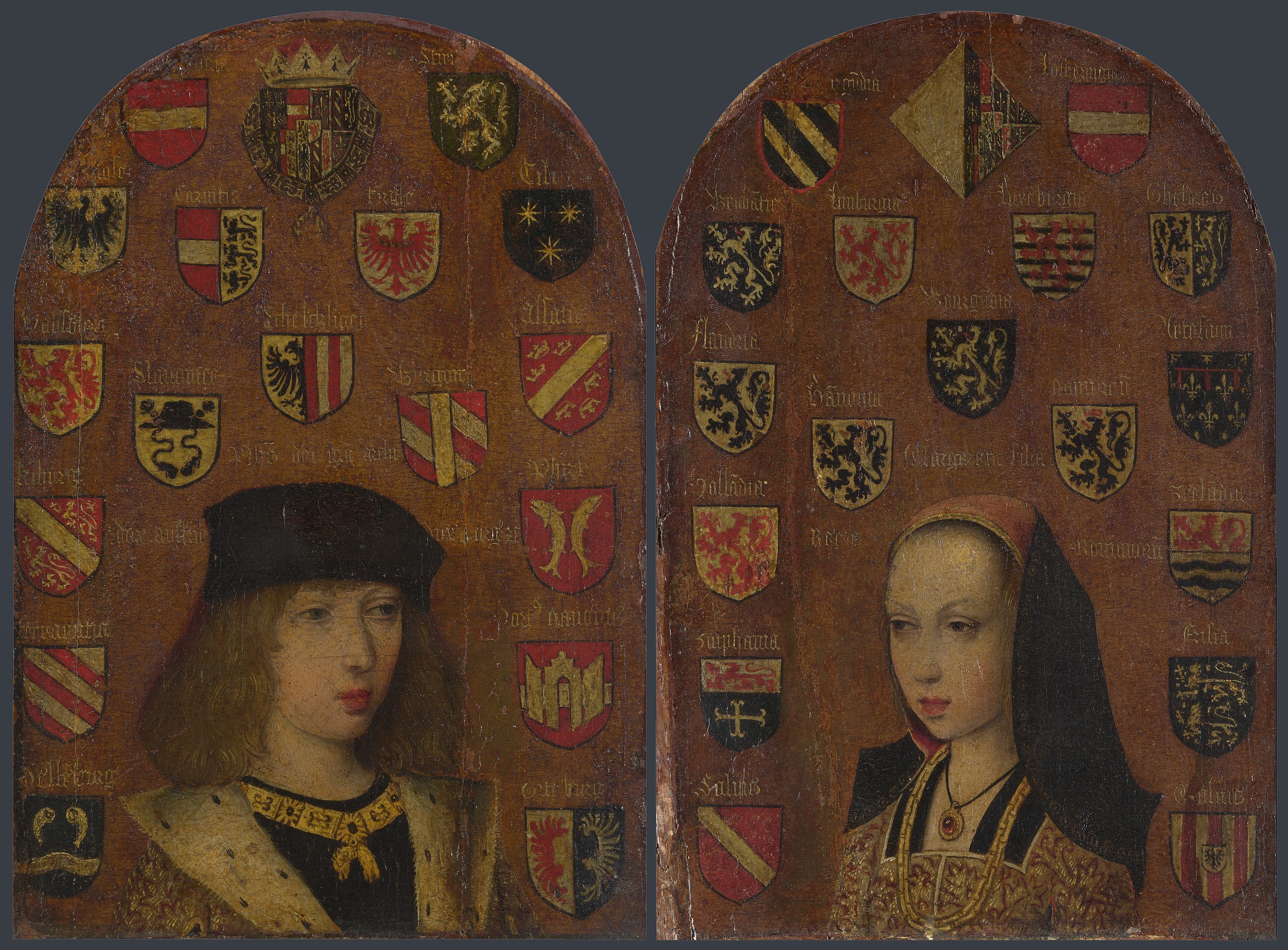Portrait of Philip I of Castile and Margaret of Austria by Pieter van Coninxloo