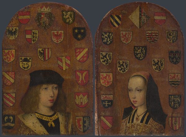 Portrait of Philip I of Castile and Margaret of Austria by Pieter van Coninxloo