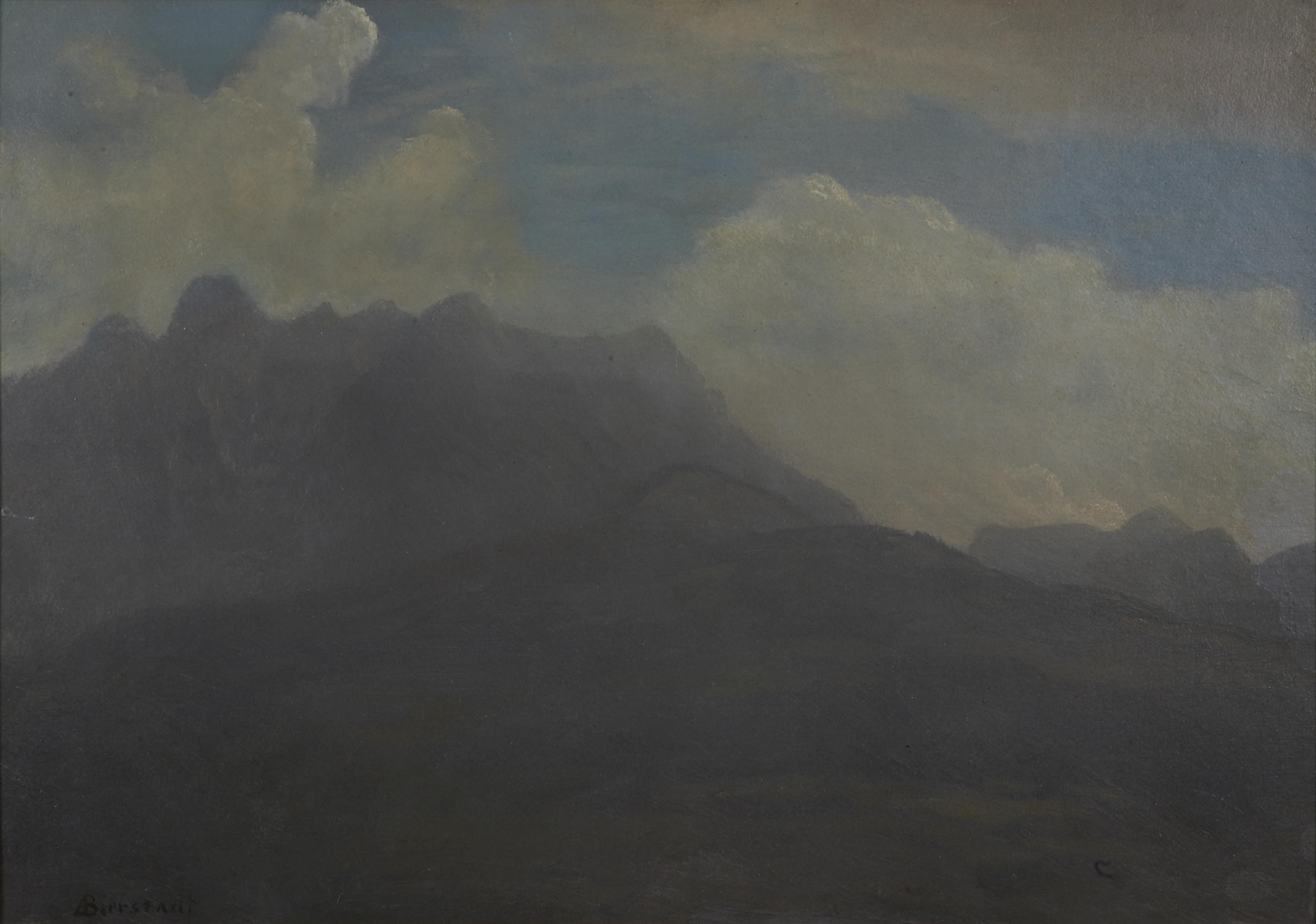 Mountains and foothills by Albert Bierstadt