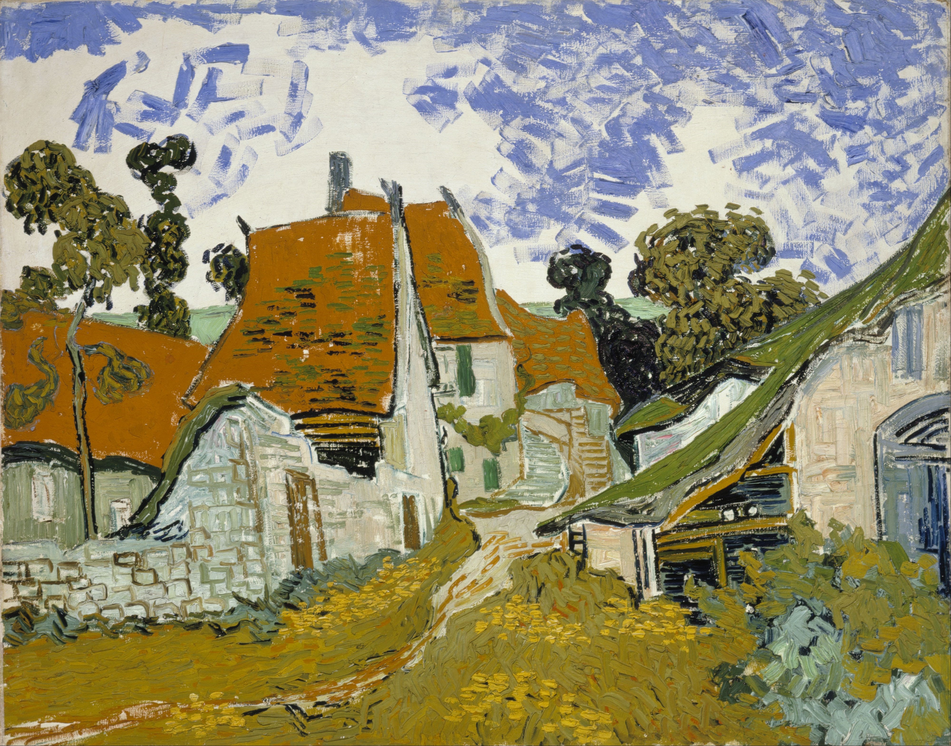 Street in Auvers-sur-Oise, 1890, by Vincent van Gogh
