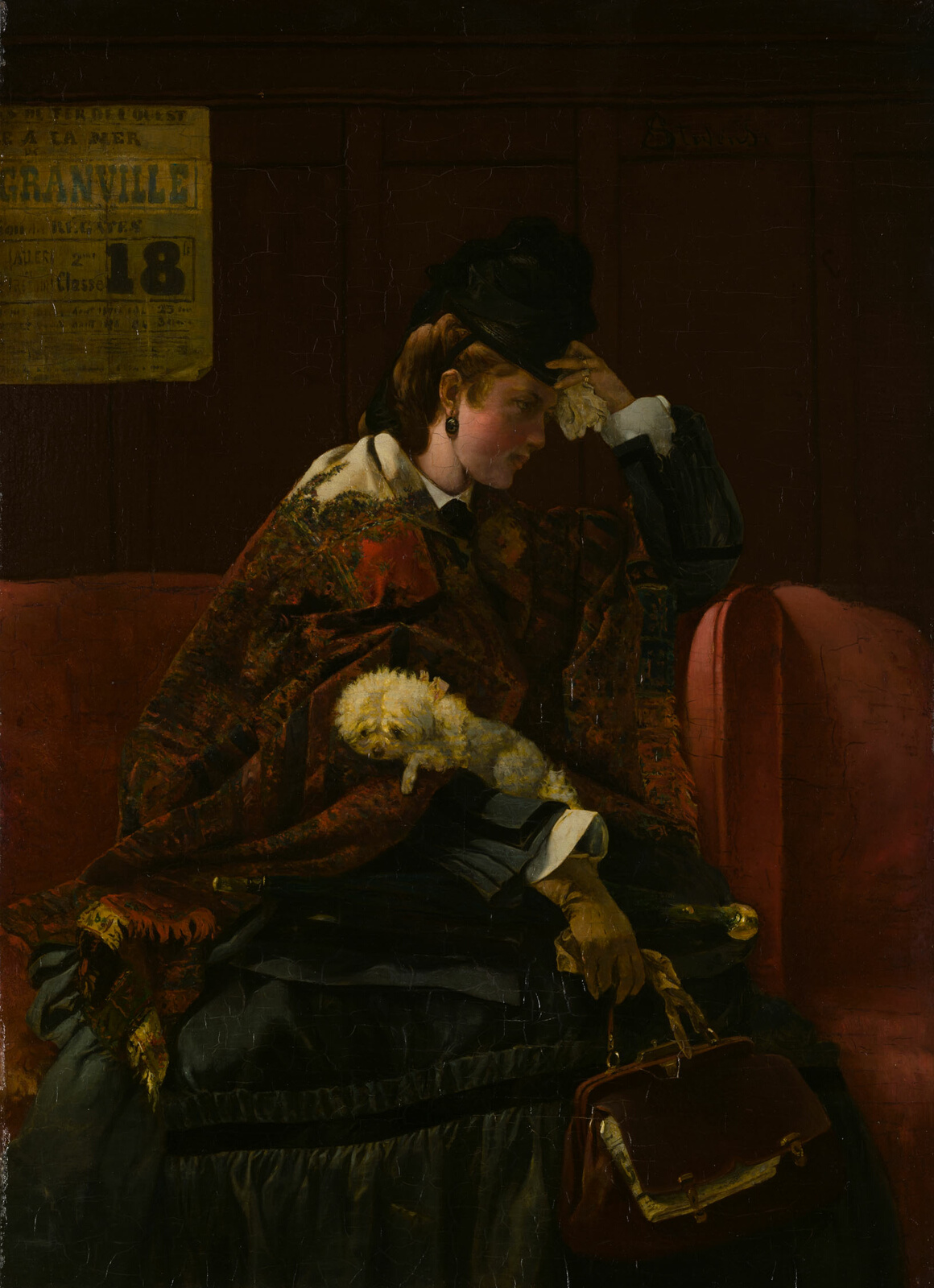A work made of oil on panel.