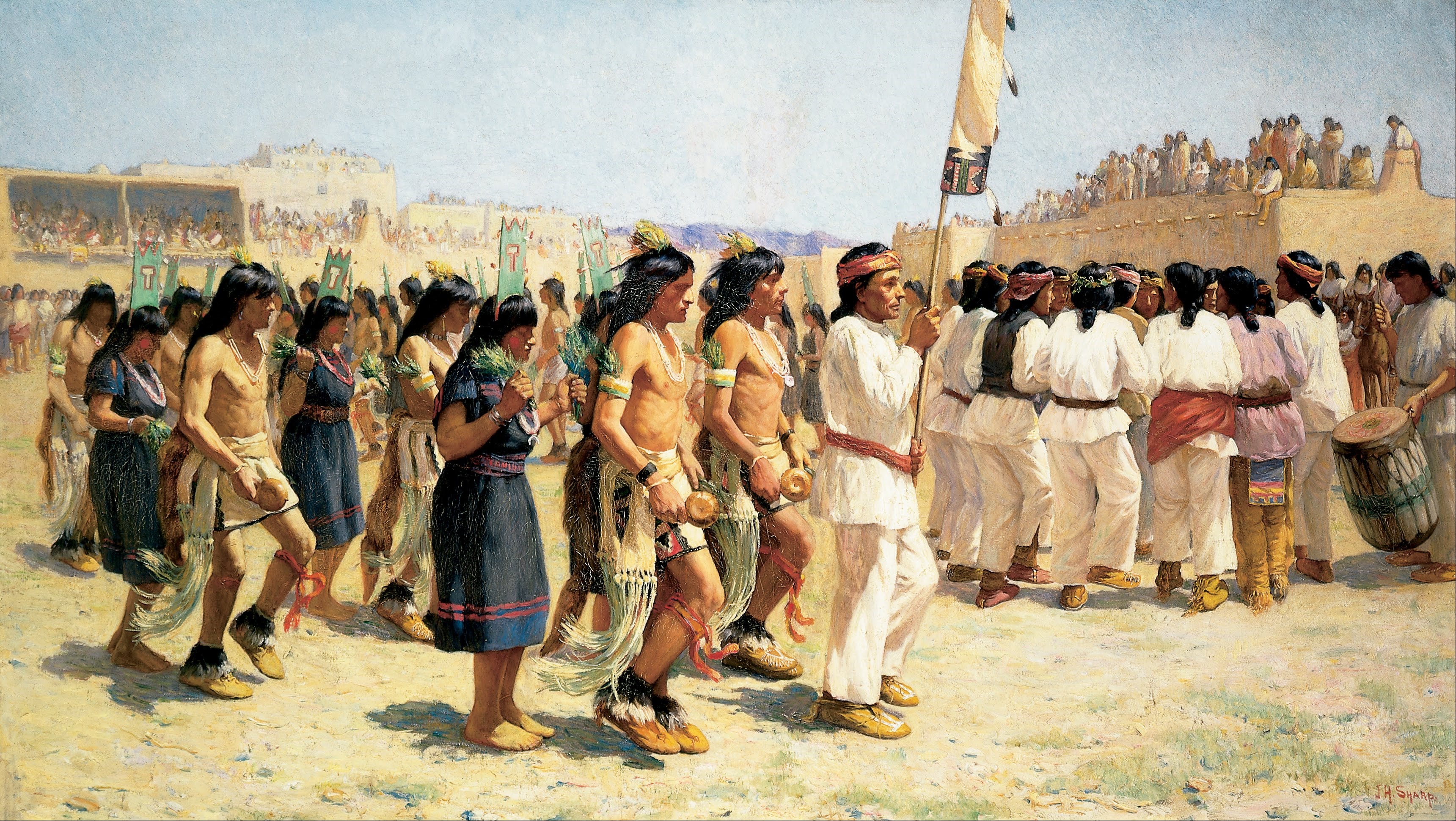 The Harvest Dance by Joseph Henry Sharp