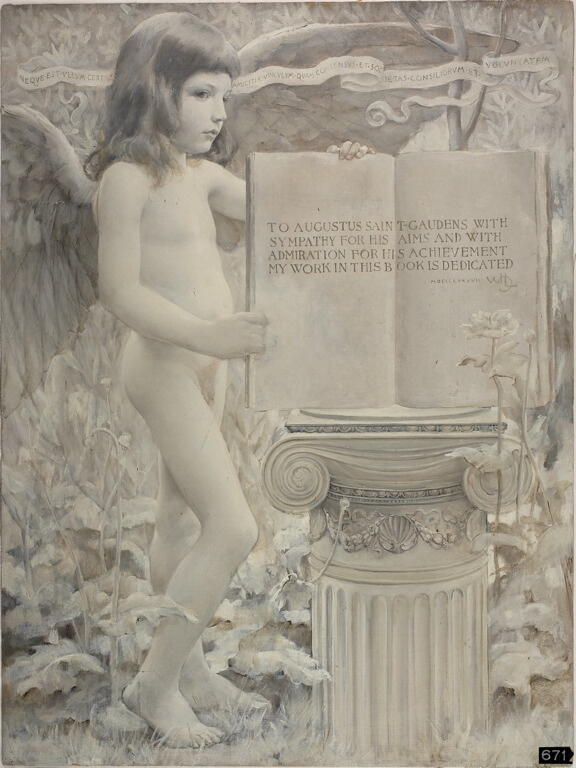 A work made of oil on canvas.