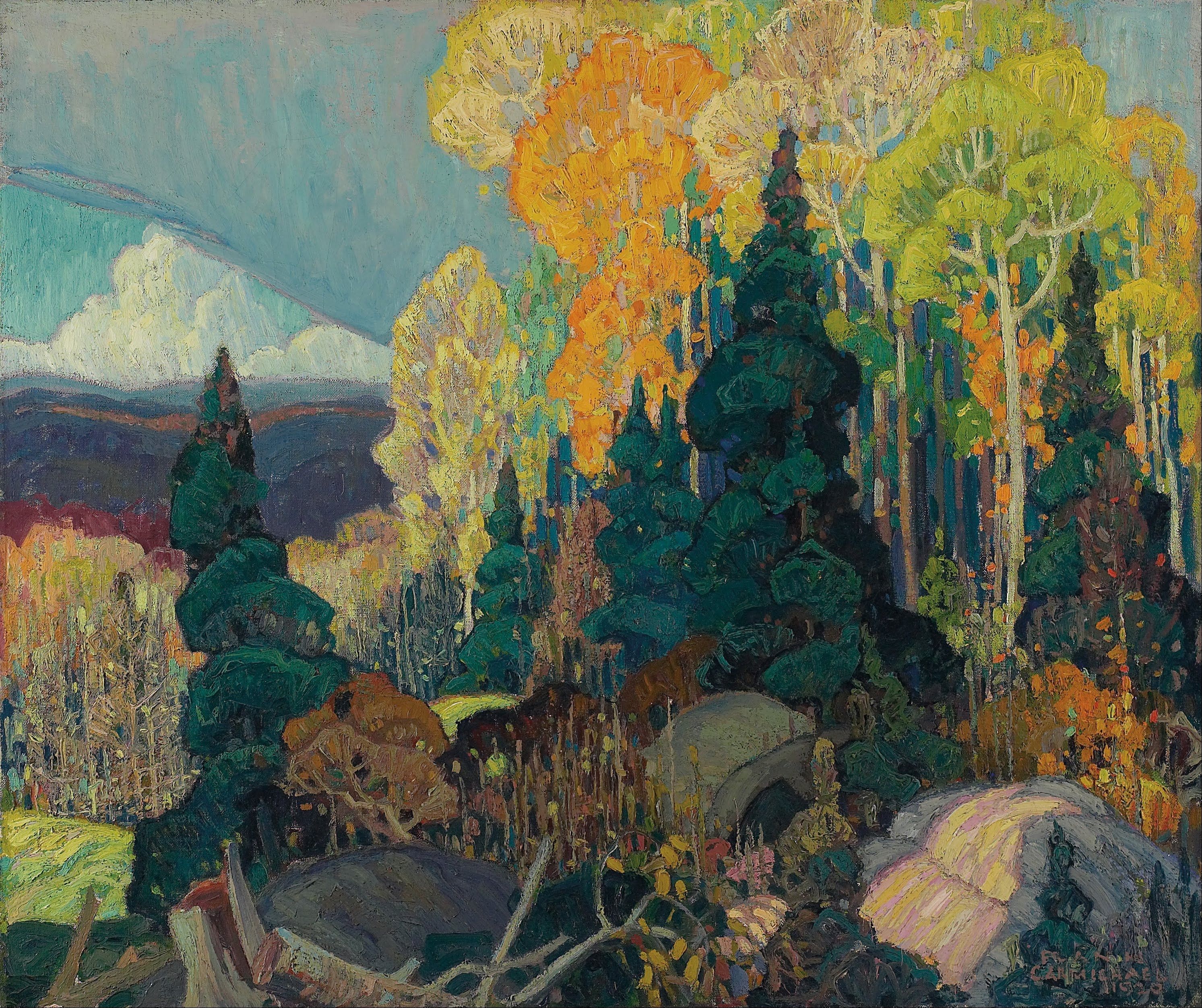 Autumn Hillside by Franklin Carmichael