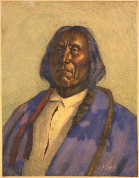 Chief Red Cloud - Sioux by Joseph Henry Sharp