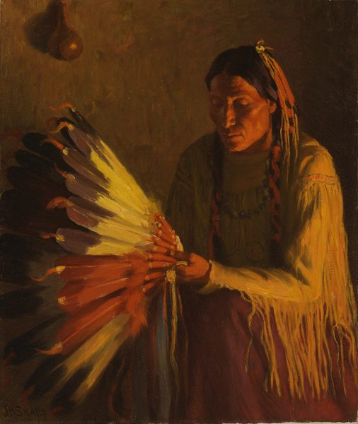 The War Bonnet by Joseph Henry Sharp