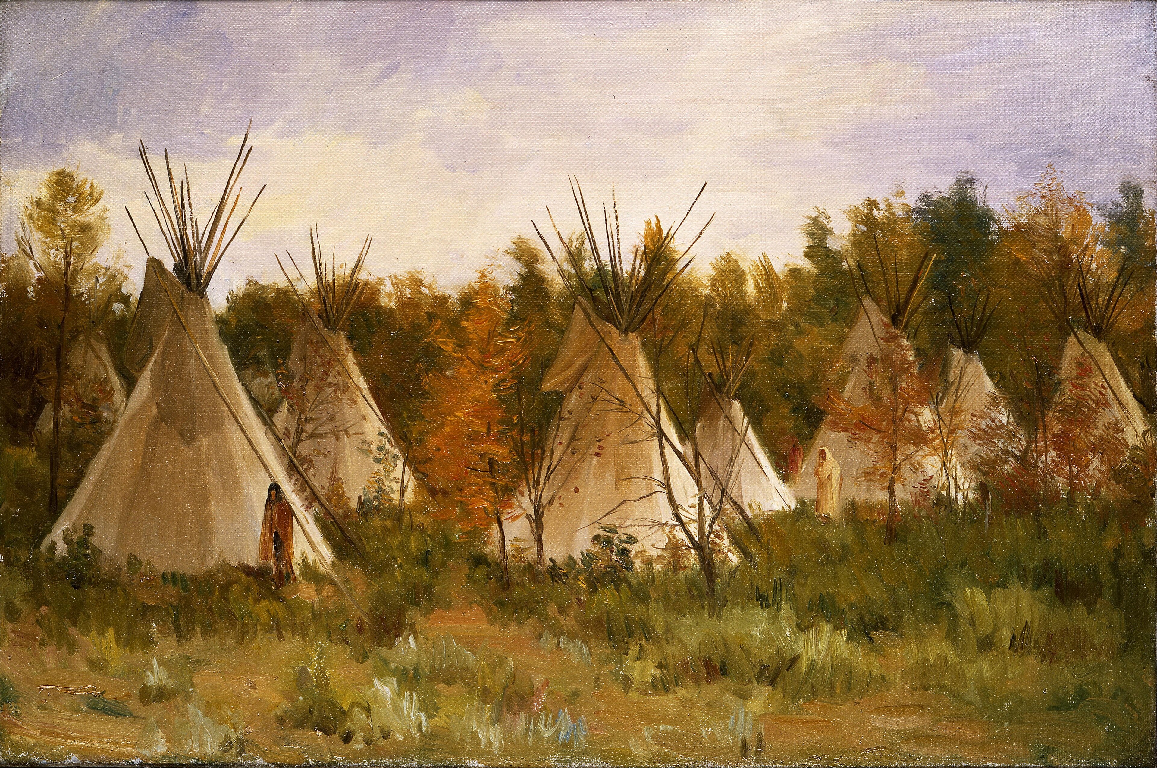 The Summer Camp by Joseph Henry Sharp