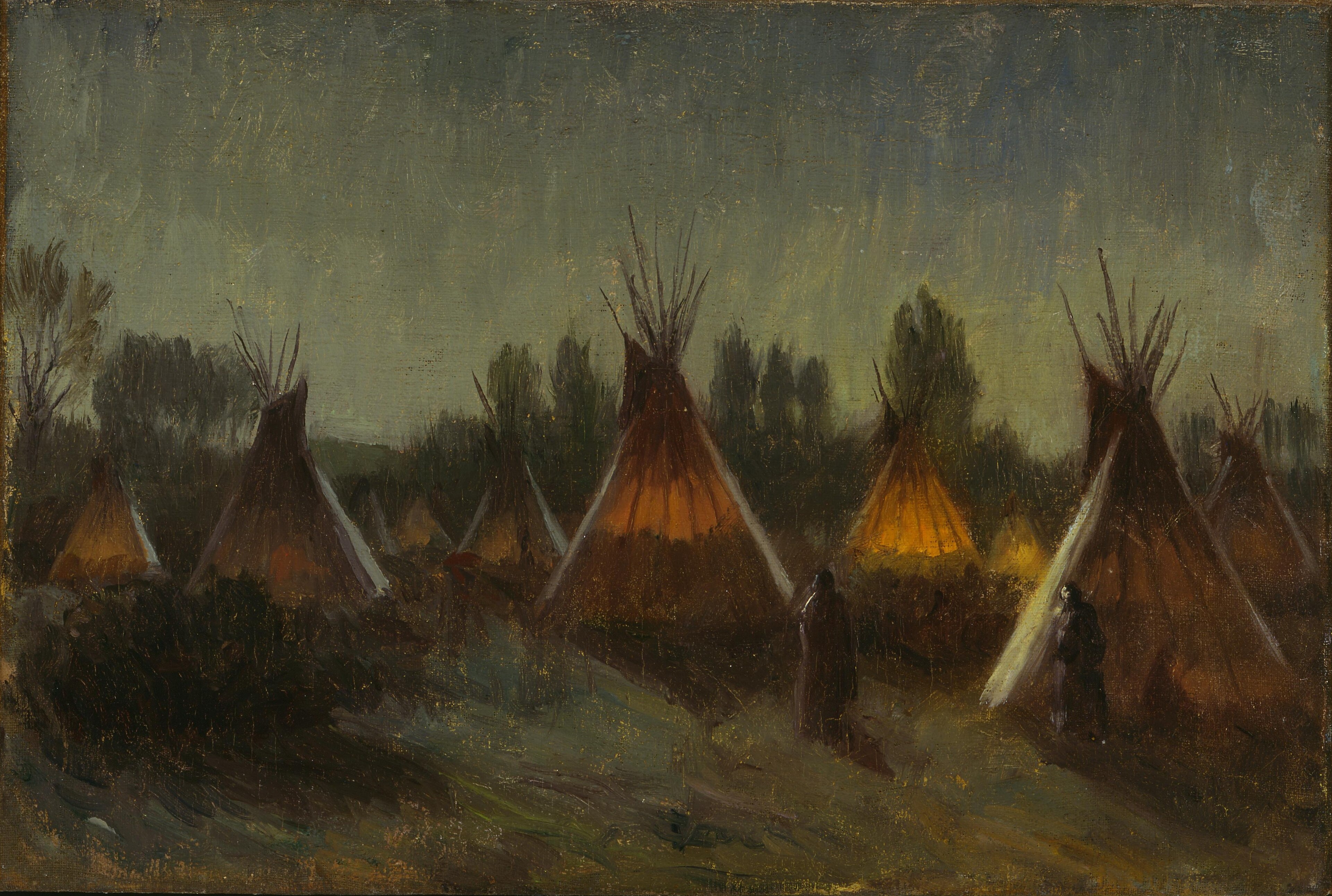 Shadows in the Night by Joseph Henry Sharp