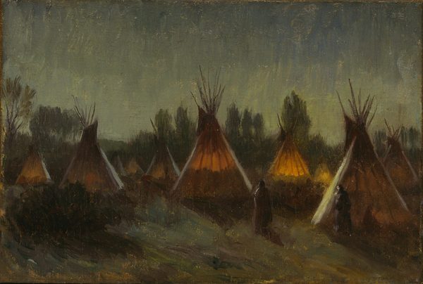 Shadows in the Night by Joseph Henry Sharp