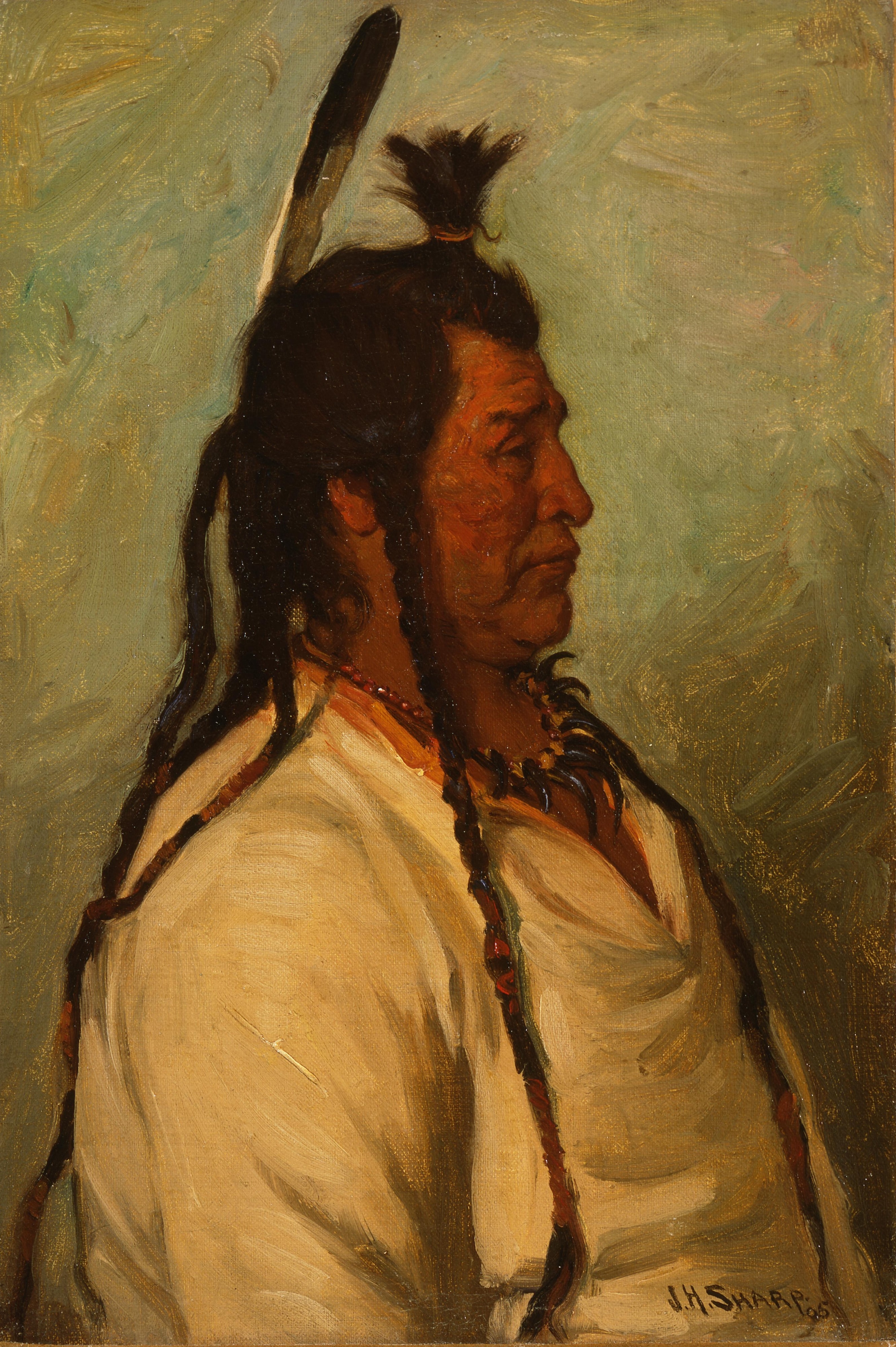 Big Brave, Blackfeet Dance Chief by Joseph Henry Sharp