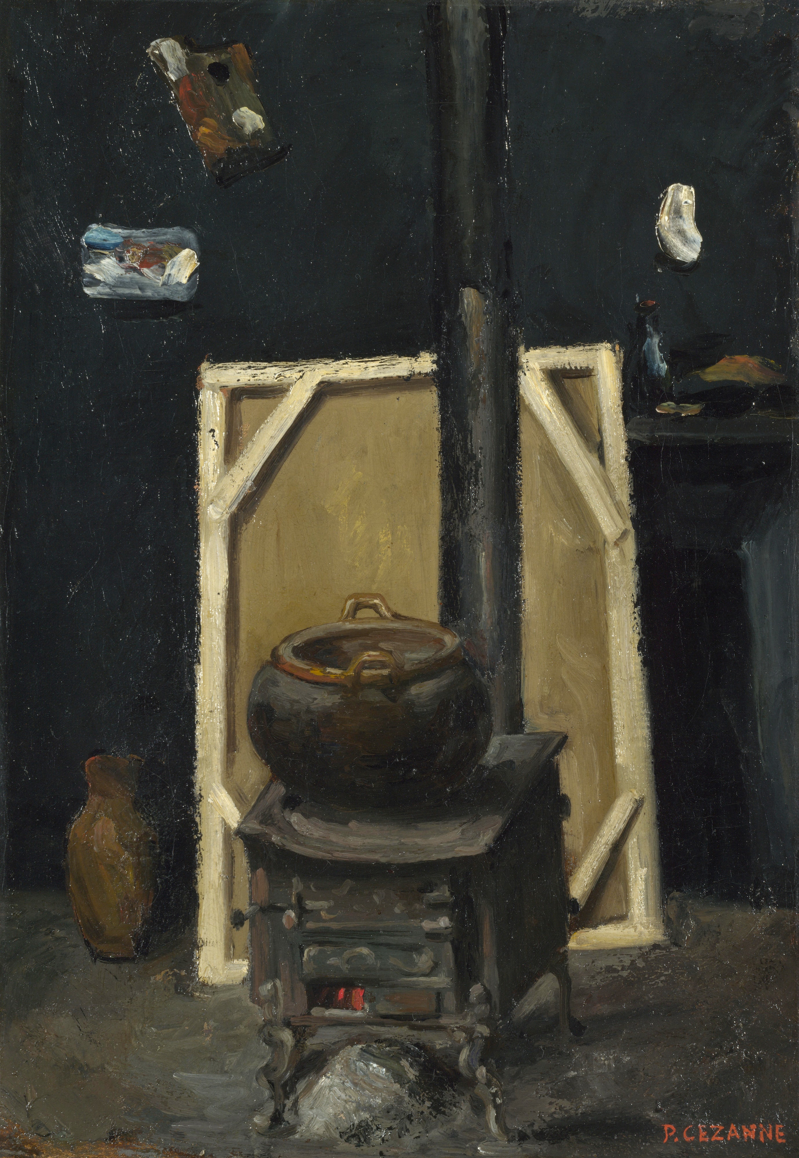 Le Poêle de l'atelier by Paul Cézanne