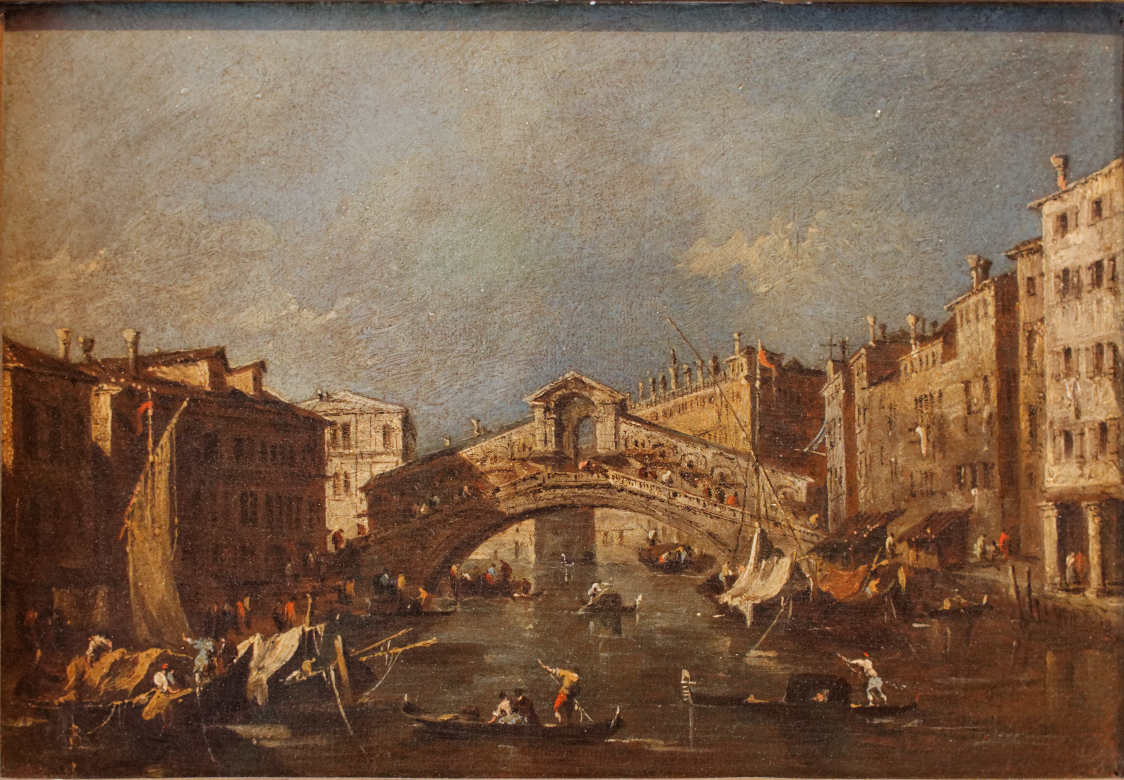 Pont du Rialto Guardi Louvre RF1961-44 by Coyau