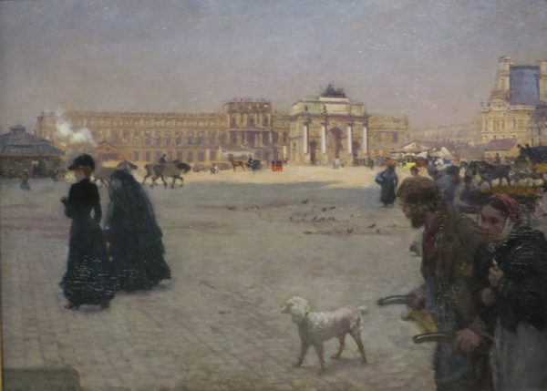 Place du Carrousel and Tuileries in Ruins by Giuseppe De Nittis