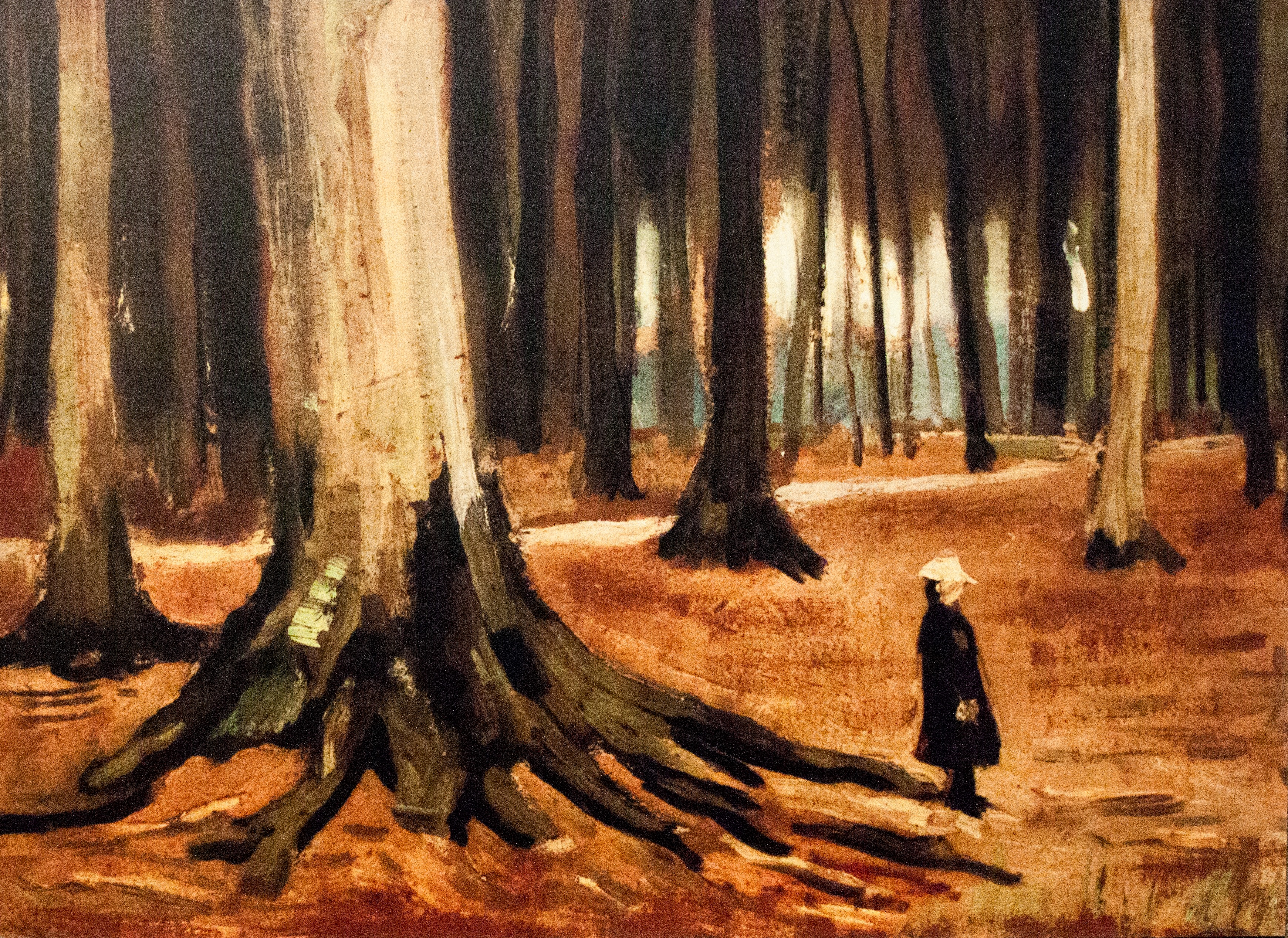 Girl in the Woods, 1882, by Vincent van Gogh