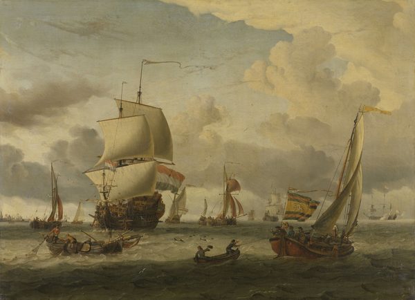 The Roads of Enkhuizen by Abraham Storck