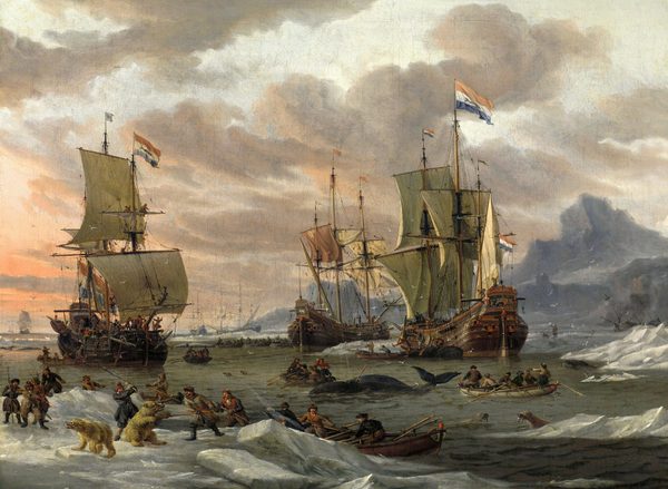 Whaling in the Artic Ocean by Abraham Storck