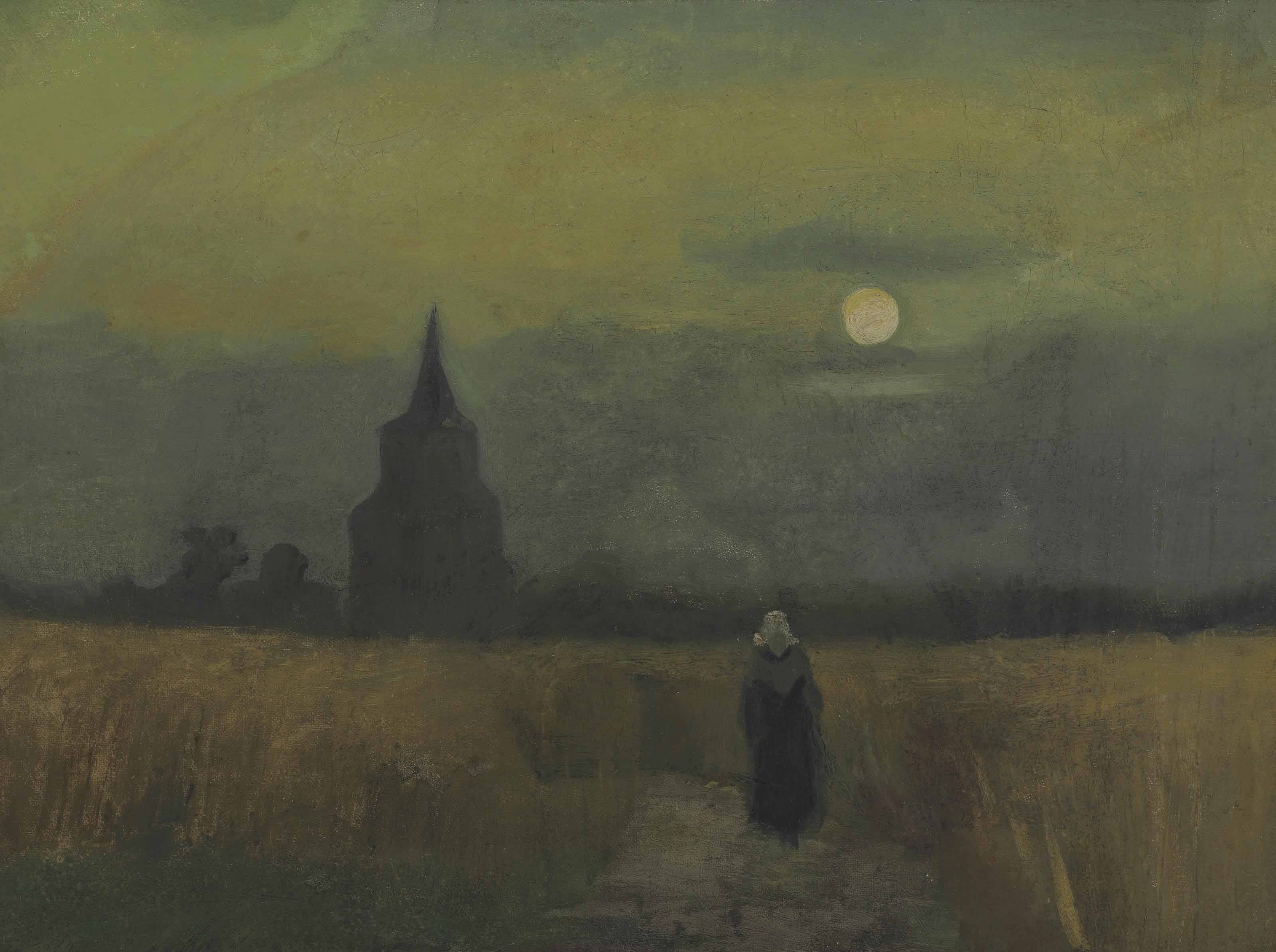 The Old Tower in the Fields, 1884, by Vincent van Gogh