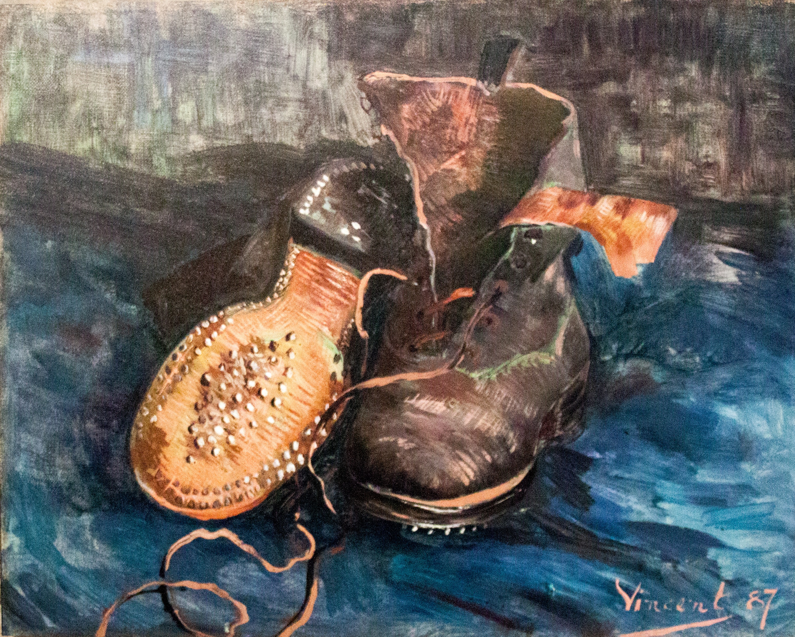 Pair of Shoes, A, 1887, by Vincent van Gogh