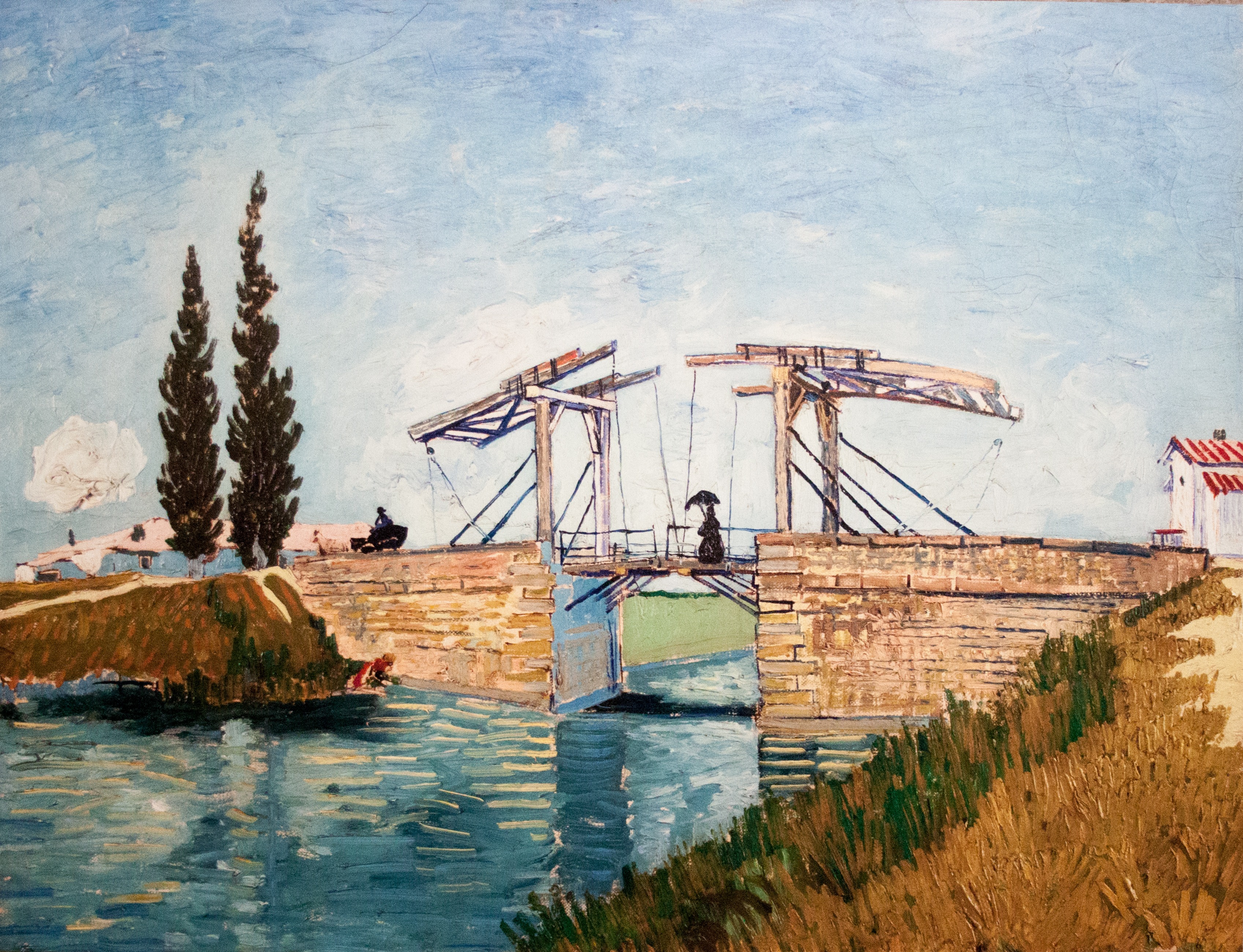 Langlois Bridge at Arles, 1888, by Vincent van Gogh