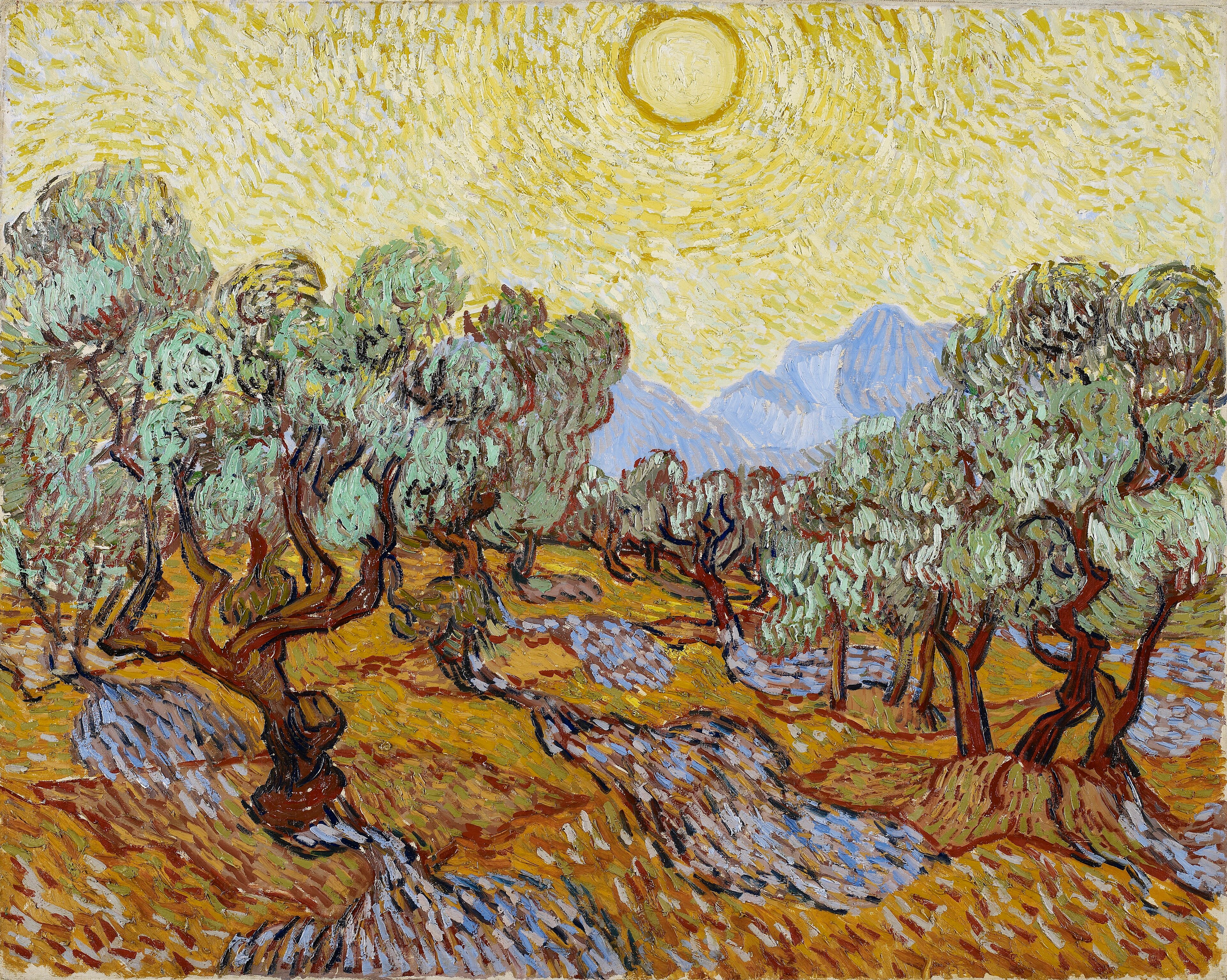 Olive Trees, 1889, by Vincent van Gogh