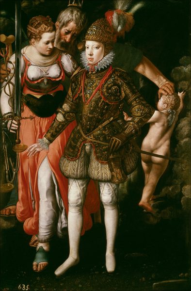 Allegory of the Education of Philip III by Justus Tiel