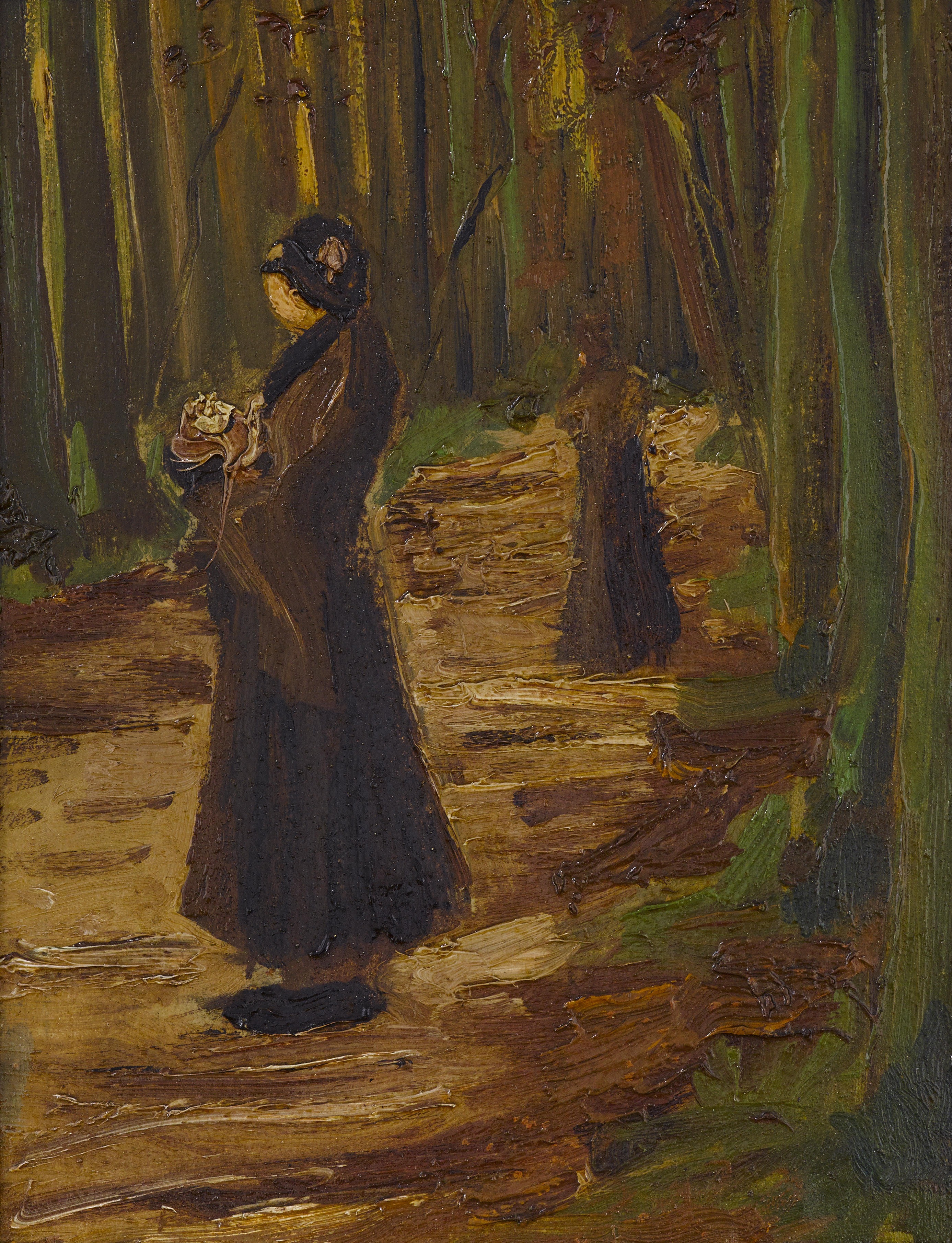 Two Women in the Woods, 1882-08, by Vincent van Gogh