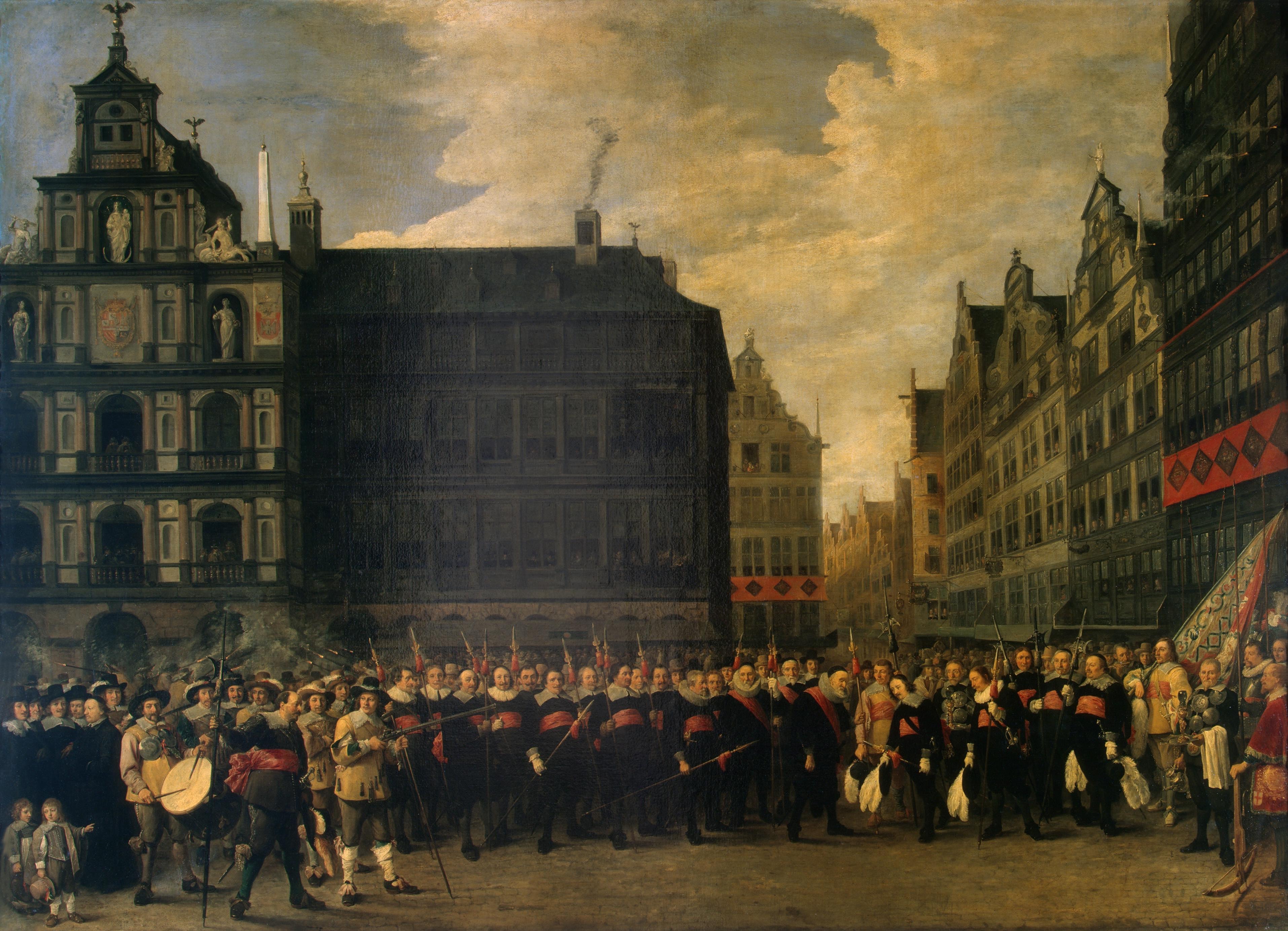 Portrait of the Members of the Guild Oude Voetboog ( by David Teniers the Younger