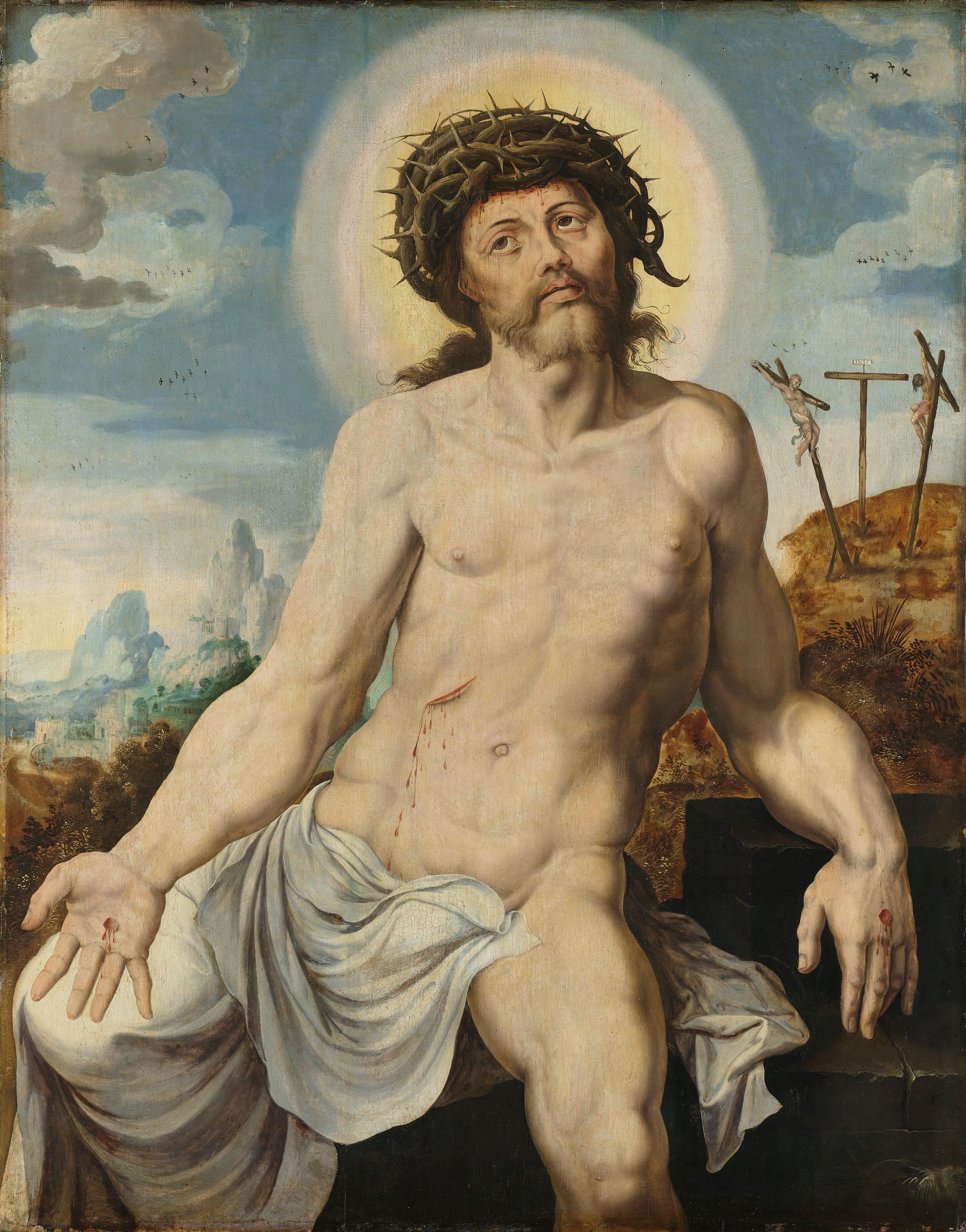 Christus als man van smarten by Anonymous Unknown author Maarten van Heemskerck died 1574 Maarten van Heemskerck died 1574