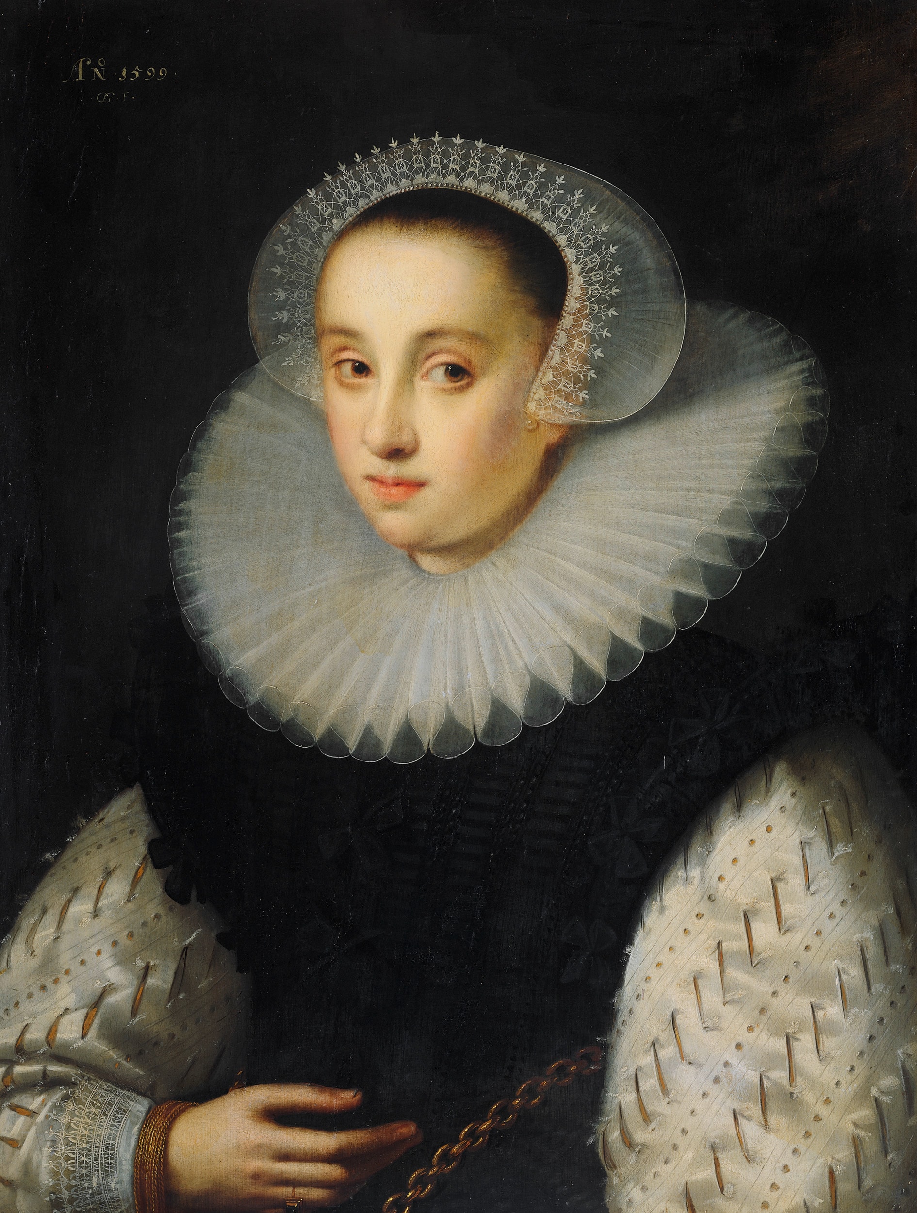 Hortensia del Prado (d 1627) by Geldorp Gortzius