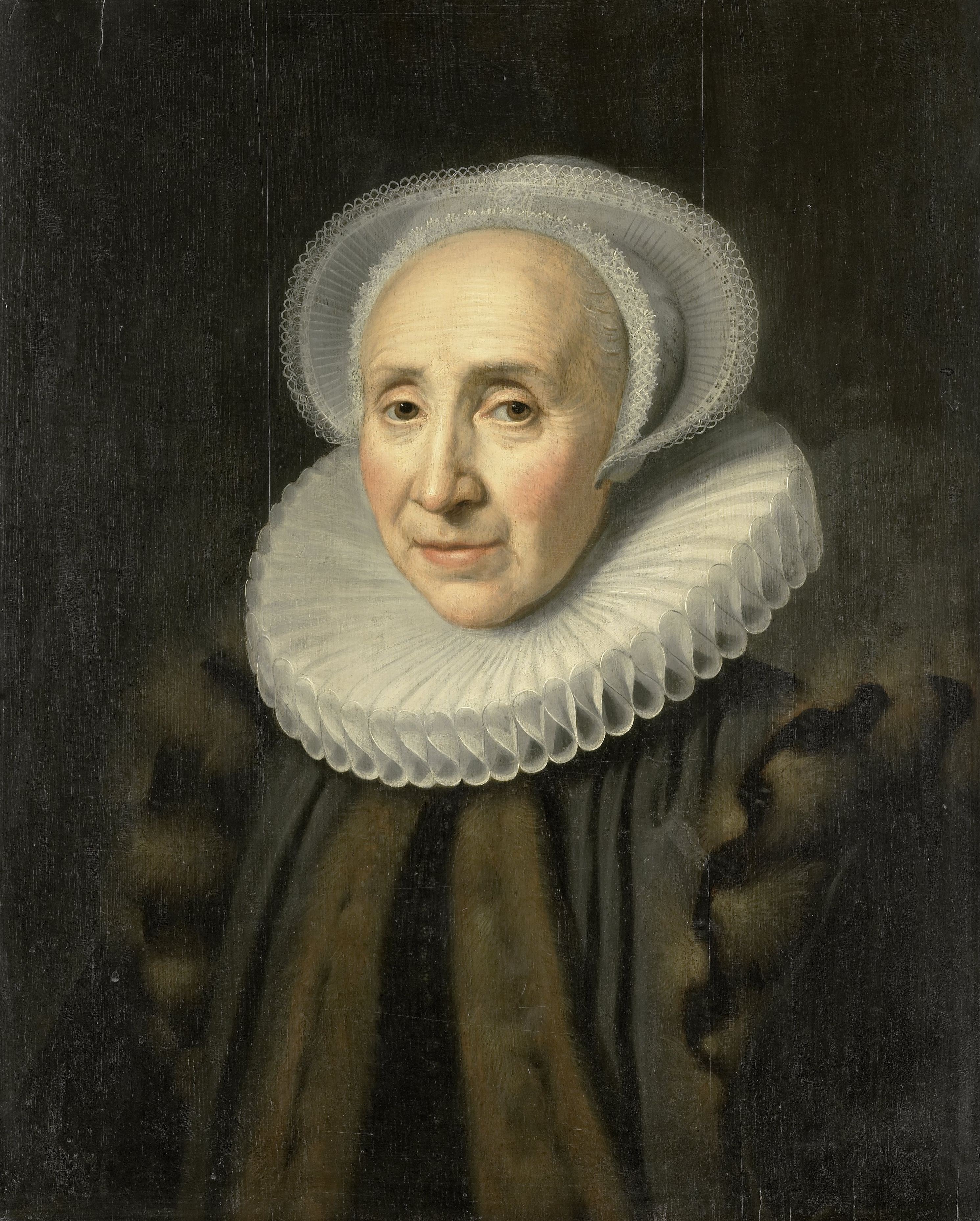 Portrait of Volckera Claesdr Knobbert (Volckera Nicolai Duyst, called Knobbert), Wife of Paulus van Beresteyn by Michiel Jansz. van Mierevelt