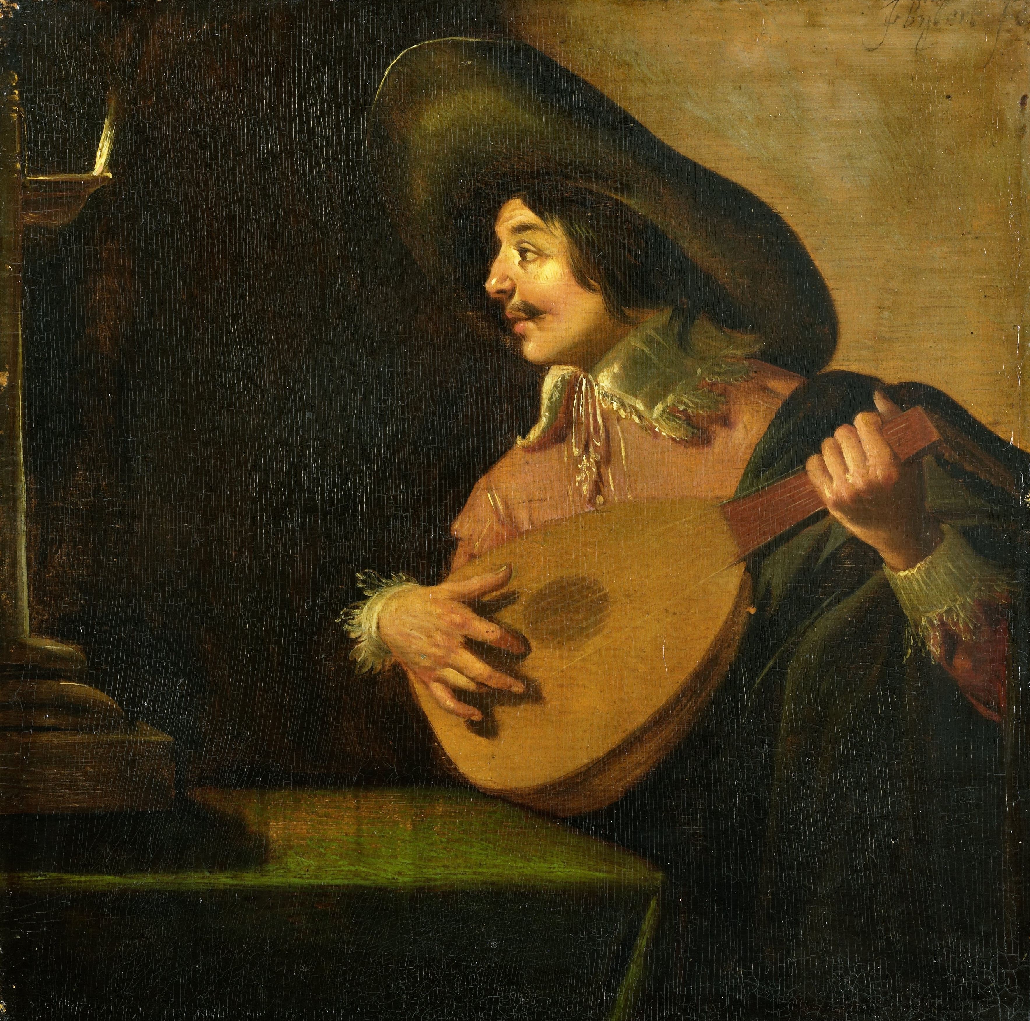 De luitspeler by Jan van Bijlert
