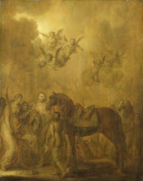 Allegorie op het stadhouderschap van prins Frederik Hendrik by Adriaen van de Venne