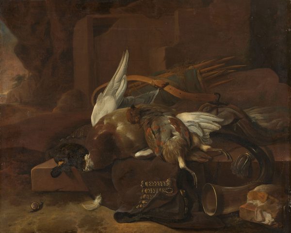 Jachtbuit by Melchior d' Hondecoeter
