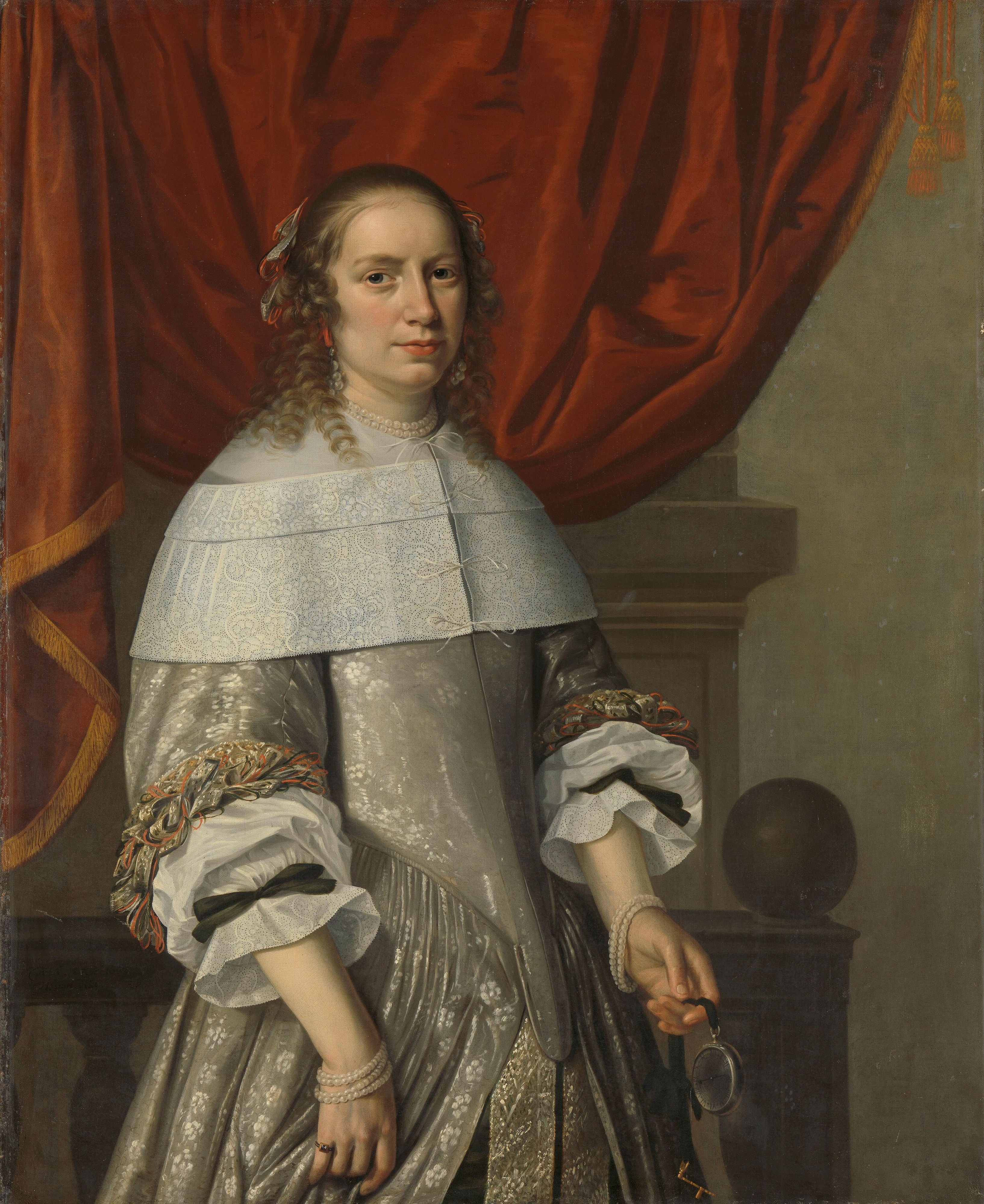 Portrait of a woman by Hendrick Cornelisz. van Vliet