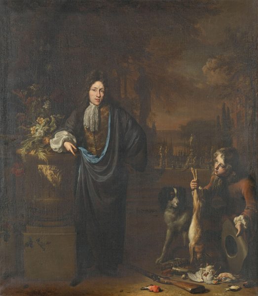 Portret van Silvester van Tongeren by Jan Weenix