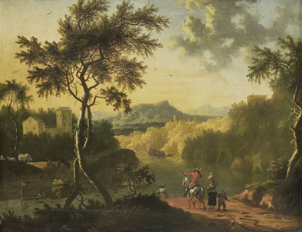 Italiaans landschap by Anonymous Unknown author