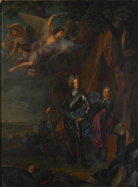 Maximilian II Maria Emanuel (1662-1726). Keurvorst van Beieren, in de slag bij Mohacs tegen de Turken by Joseph Vivien