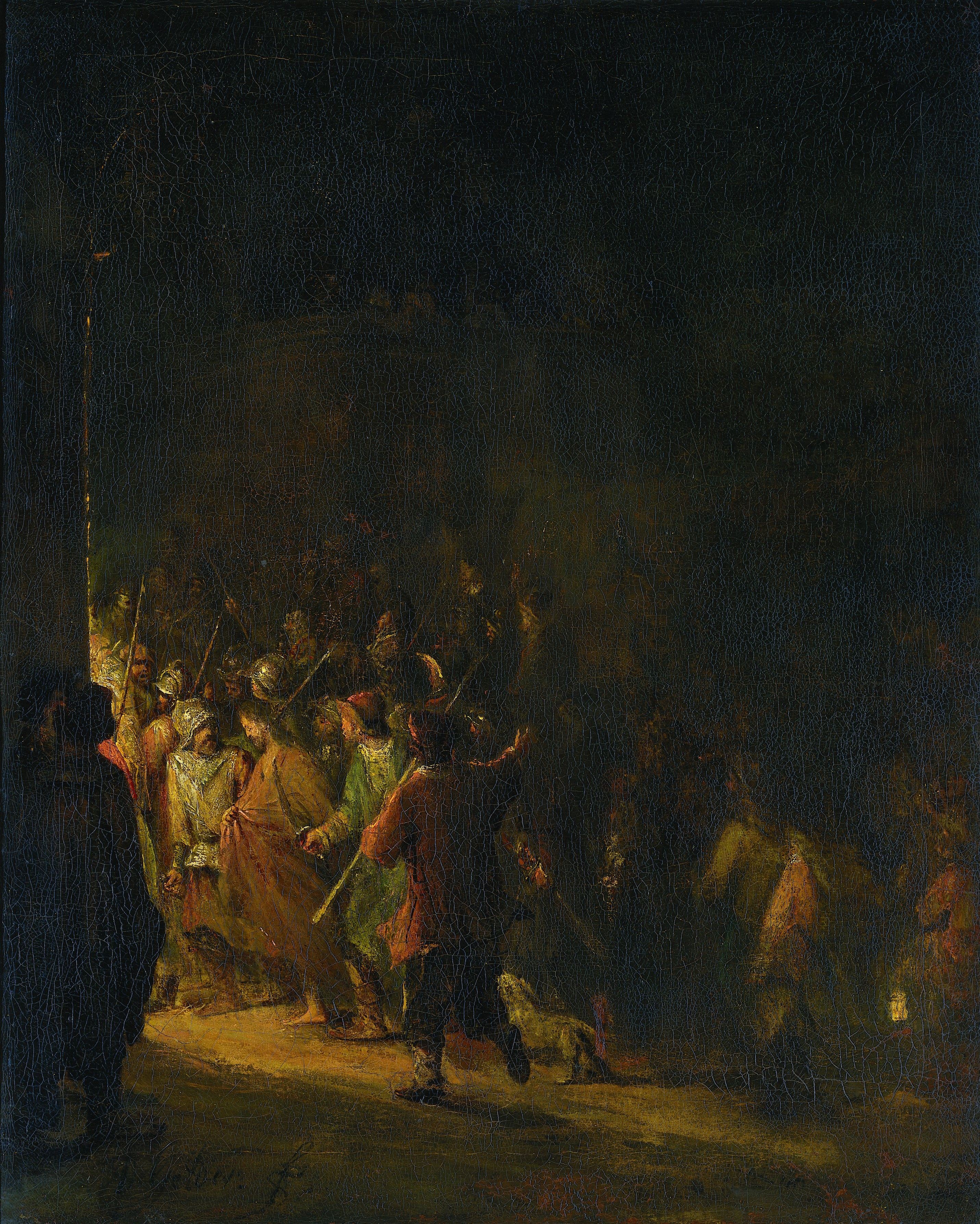 The arrest of Christ by Arent de Gelder