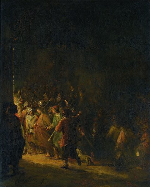 The arrest of Christ by Arent de Gelder