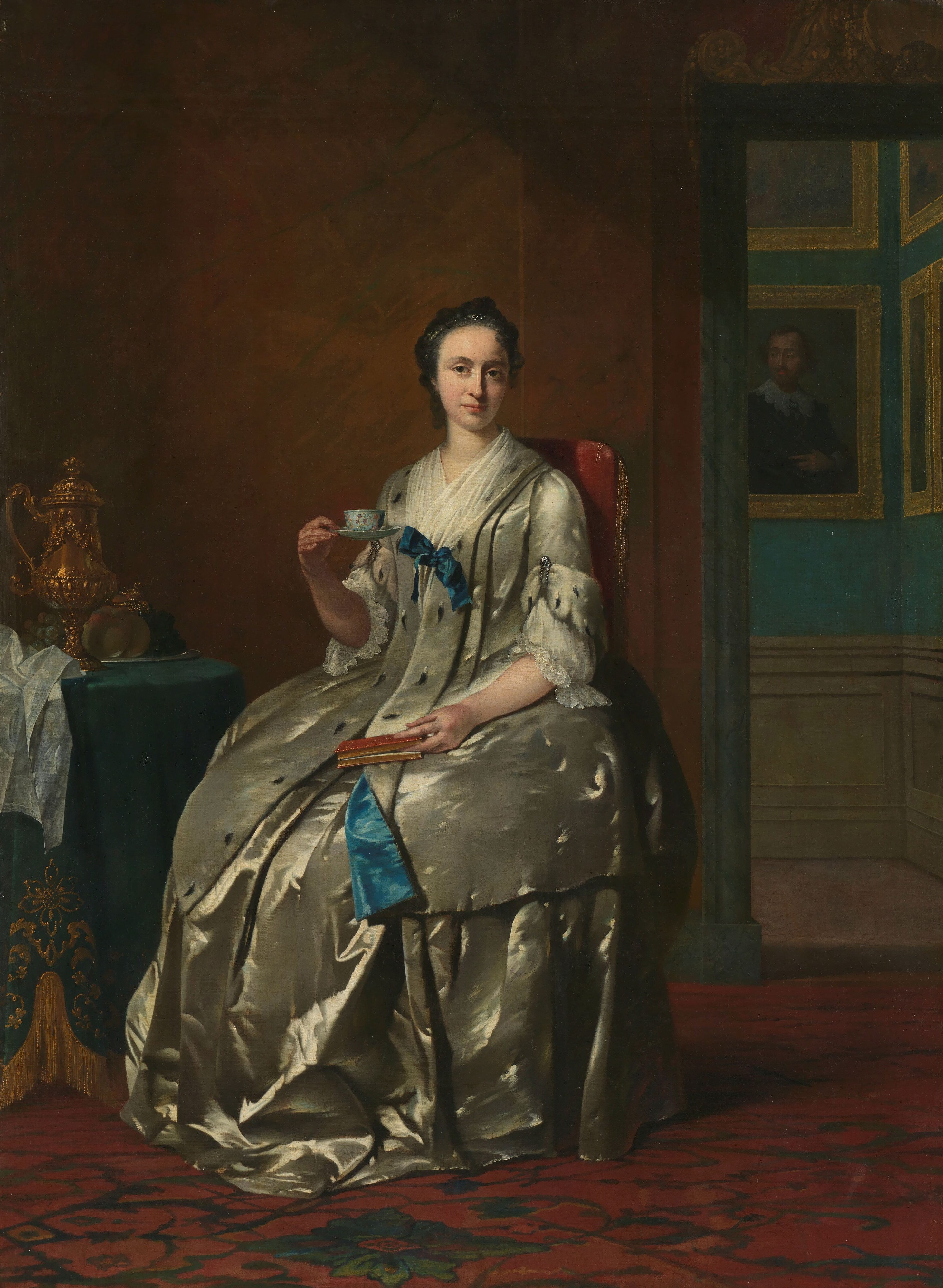 Portret van Machteld Muilman by Frans van der Mijn
