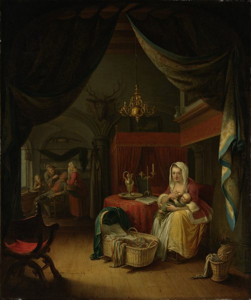 Triptych: Allegory of Art Training by Gerrit Dou