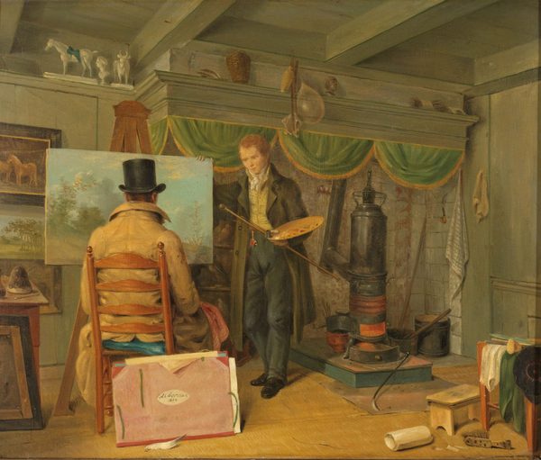 De schilder in zijn atelier by Anthony Oberman