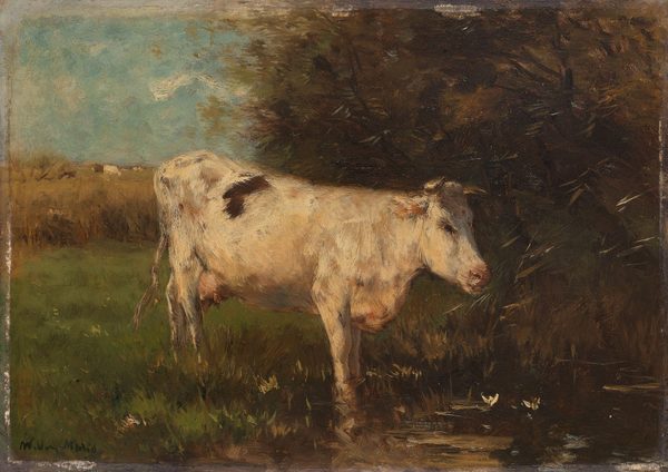 Witte koe by Willem Maris