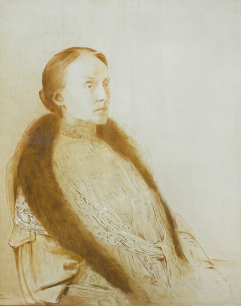 A.M.L. Bonger-van der Linden. Eerste echtgenote van de verzamelaar André Bonger by Odilon Redon
