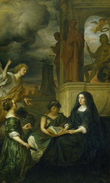 Allegory on the Memory of Frederick Henry, Prince of Orange, with the Portrait of His Widow Amalia of Solms-Braunfels by Govert Flinck
