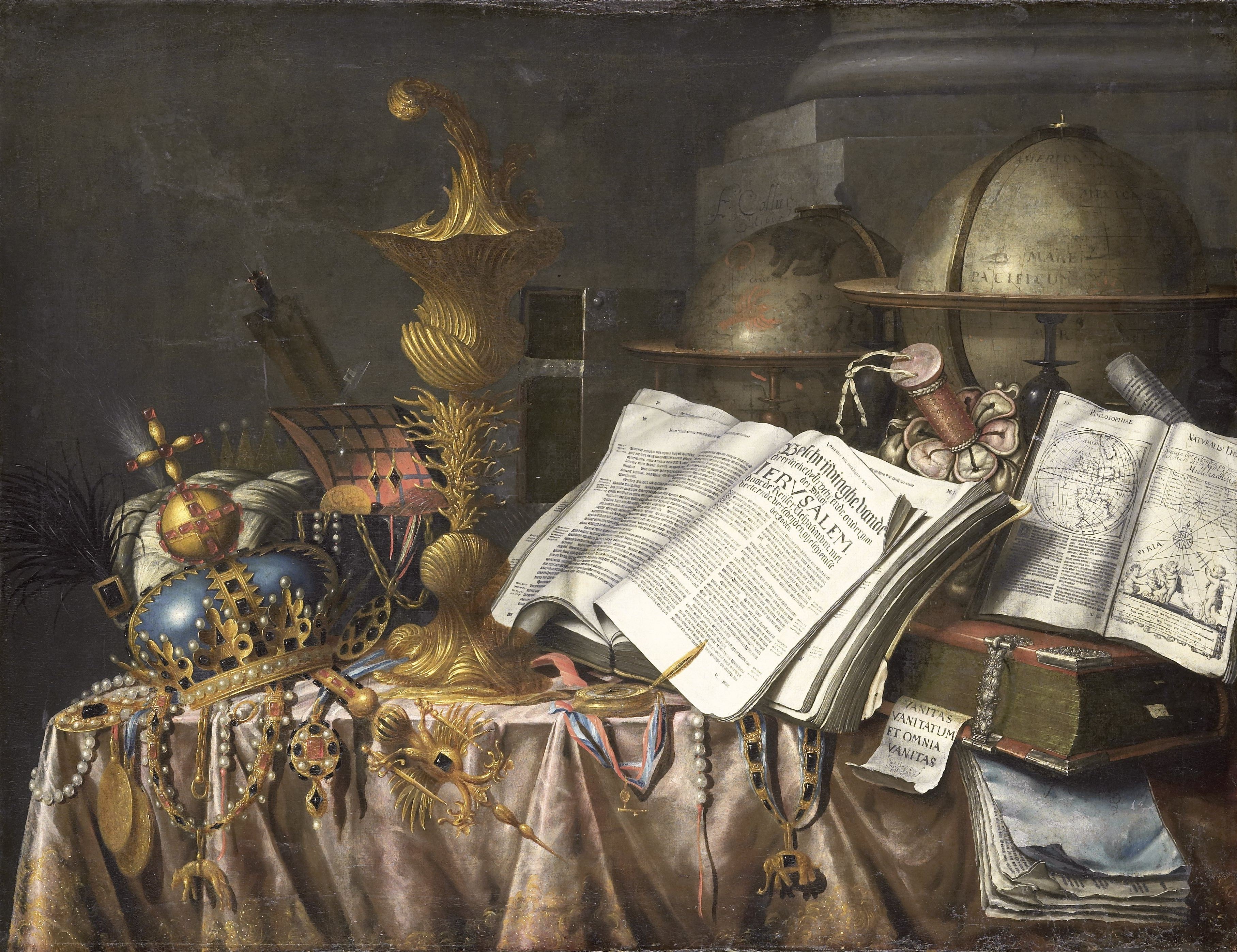 Vanitas stilleven by Evert Collier