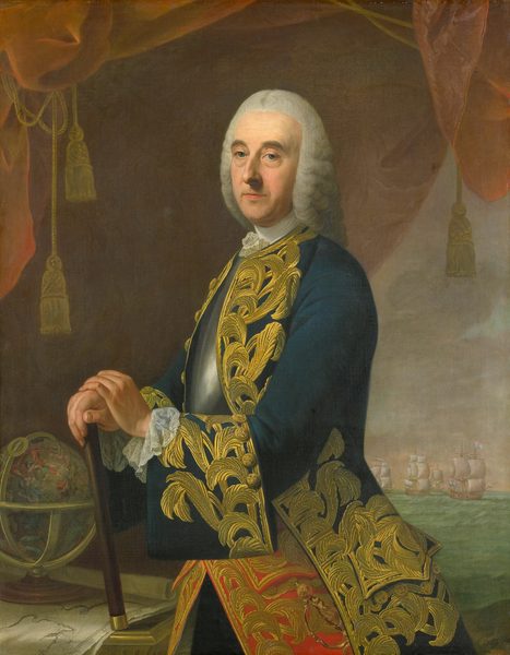 Hendrik Lijnslager (1693-1768). Vice-admiraal, zoon van Harmen Lijnslager en Judith Allijn by Guillaume de Spinny