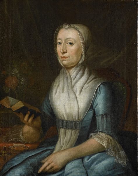Portret van Eva Goudriaan-de Veer by Cornelis van Cuylenburgh