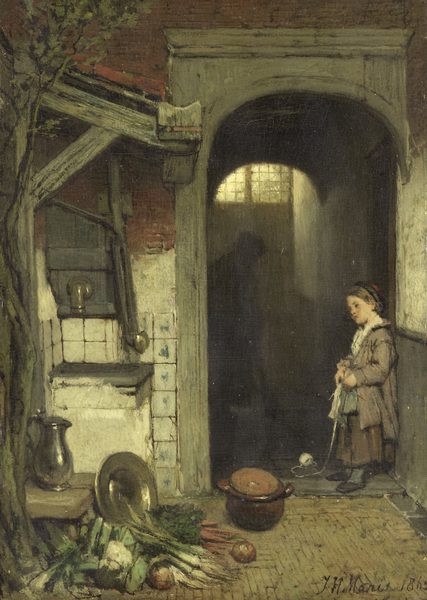Achterplaatsje by Jacob Maris