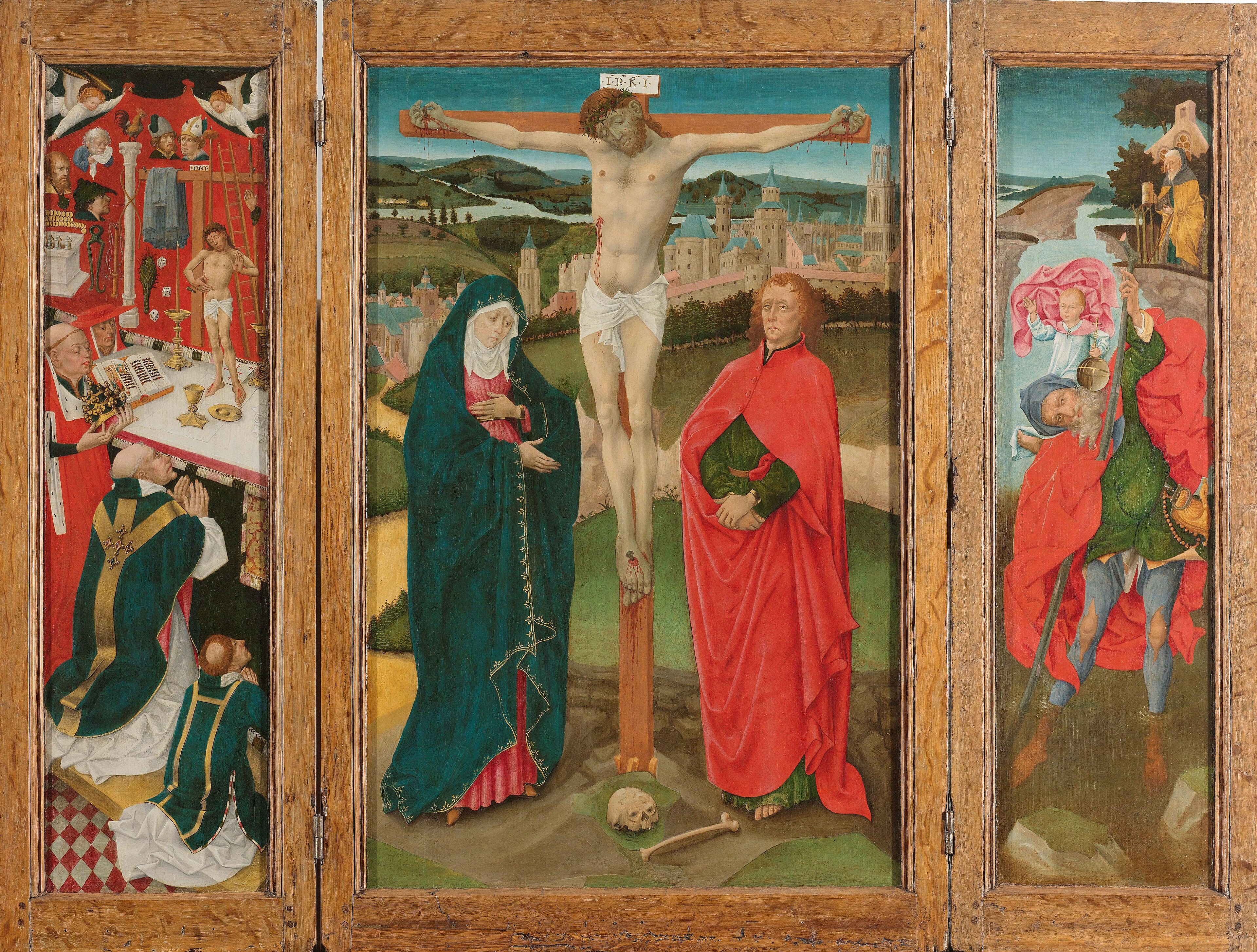 Triptych with the Crucifixion by Utrecht